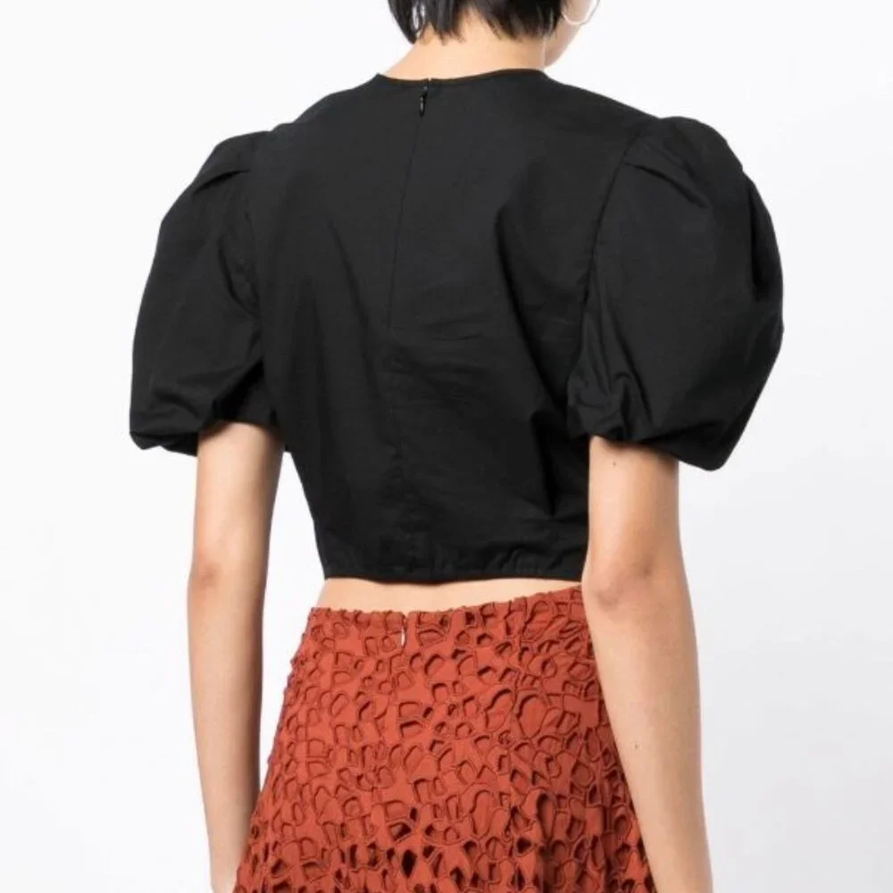 Vince Twist Knot Puff Sleeve Blouse NWT - Picture 5 of 8